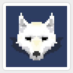 Pixel Wolf Sticker